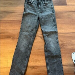 Agolde Women's Straight Leg Jeans in Washed Black